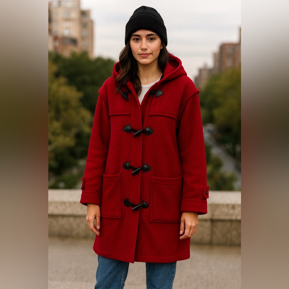 Vintage Collector’s GAP Red Wool Blend Toggle Coat – Women’s Small (Fits S/M)